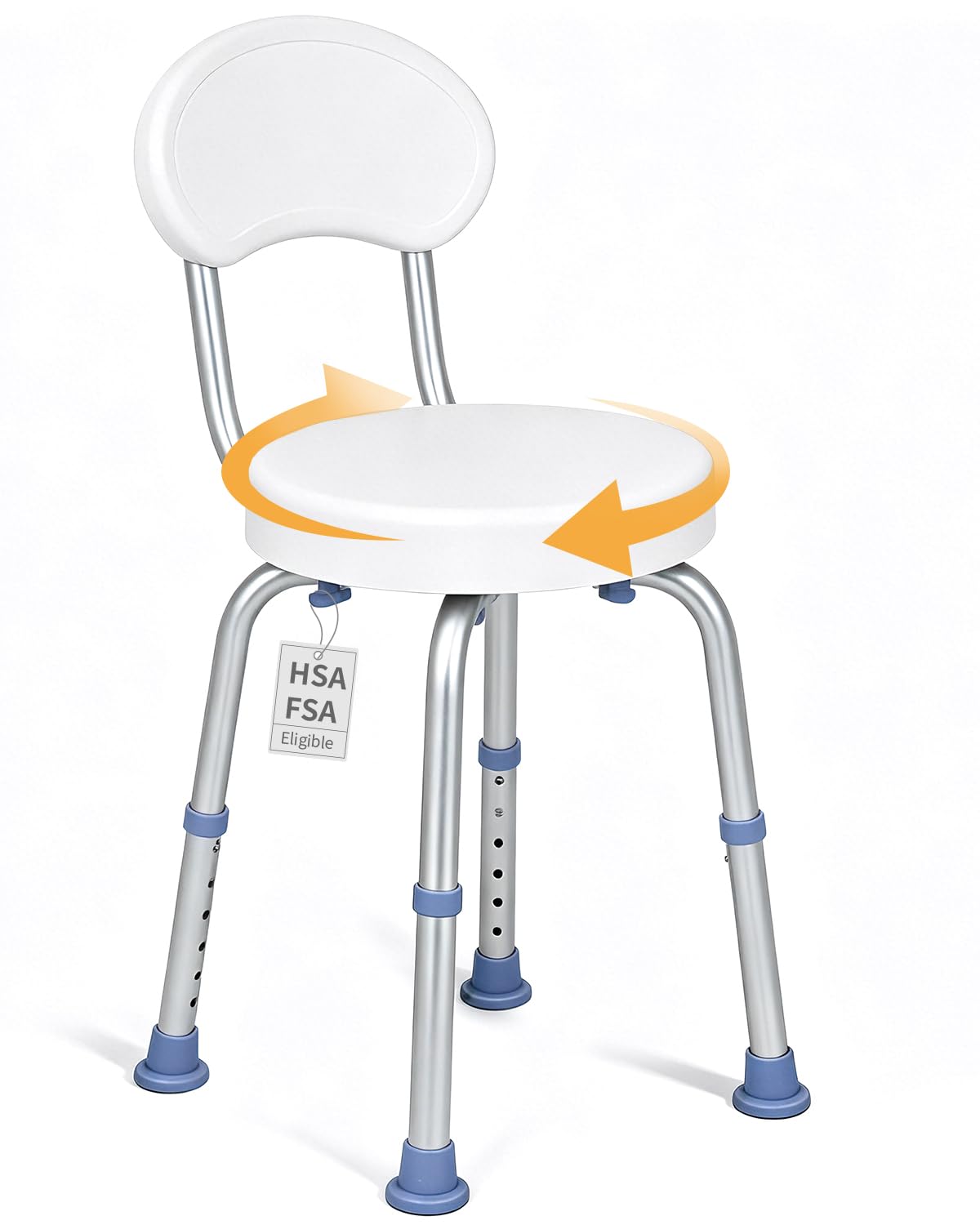 Swivel Shower Chair with Back D169757