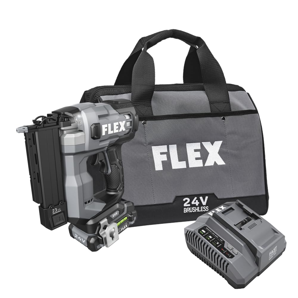 24V Brushless Cordless 23-Gauge Pin Nailer Kit with 2.5Ah Battery A7200