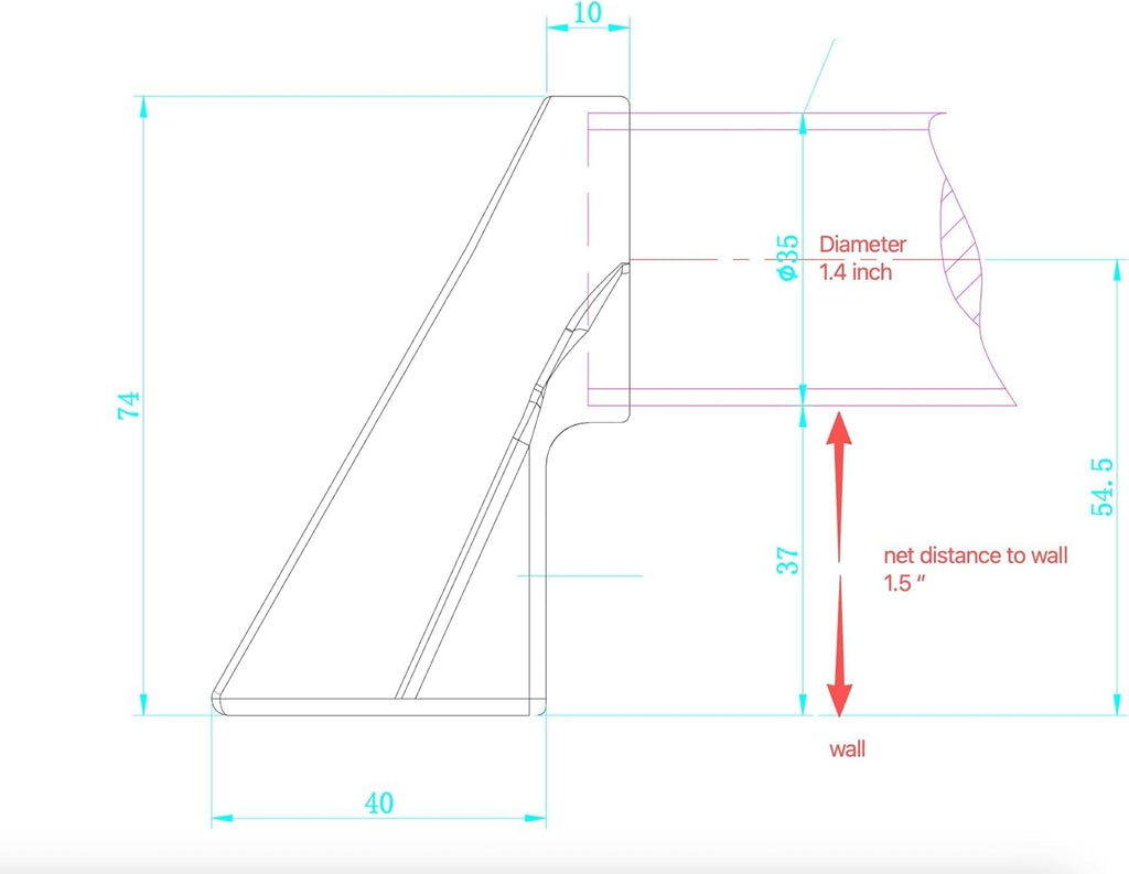 3 FT ADA Compliant Aluminum Handrail Set H252