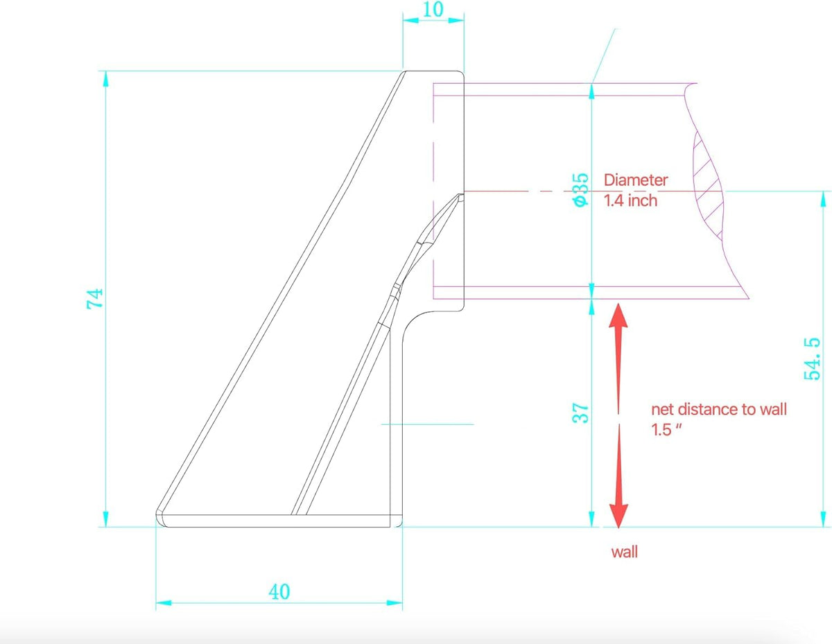 3 FT ADA Compliant Aluminum Handrail Set H252