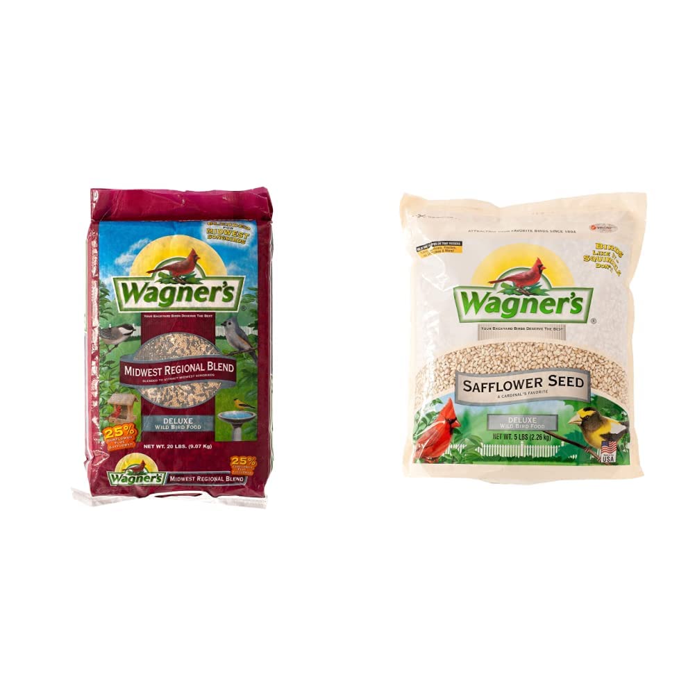Bird Food Bundle 20 lbs and Safflower Seed 5 lbs C7351