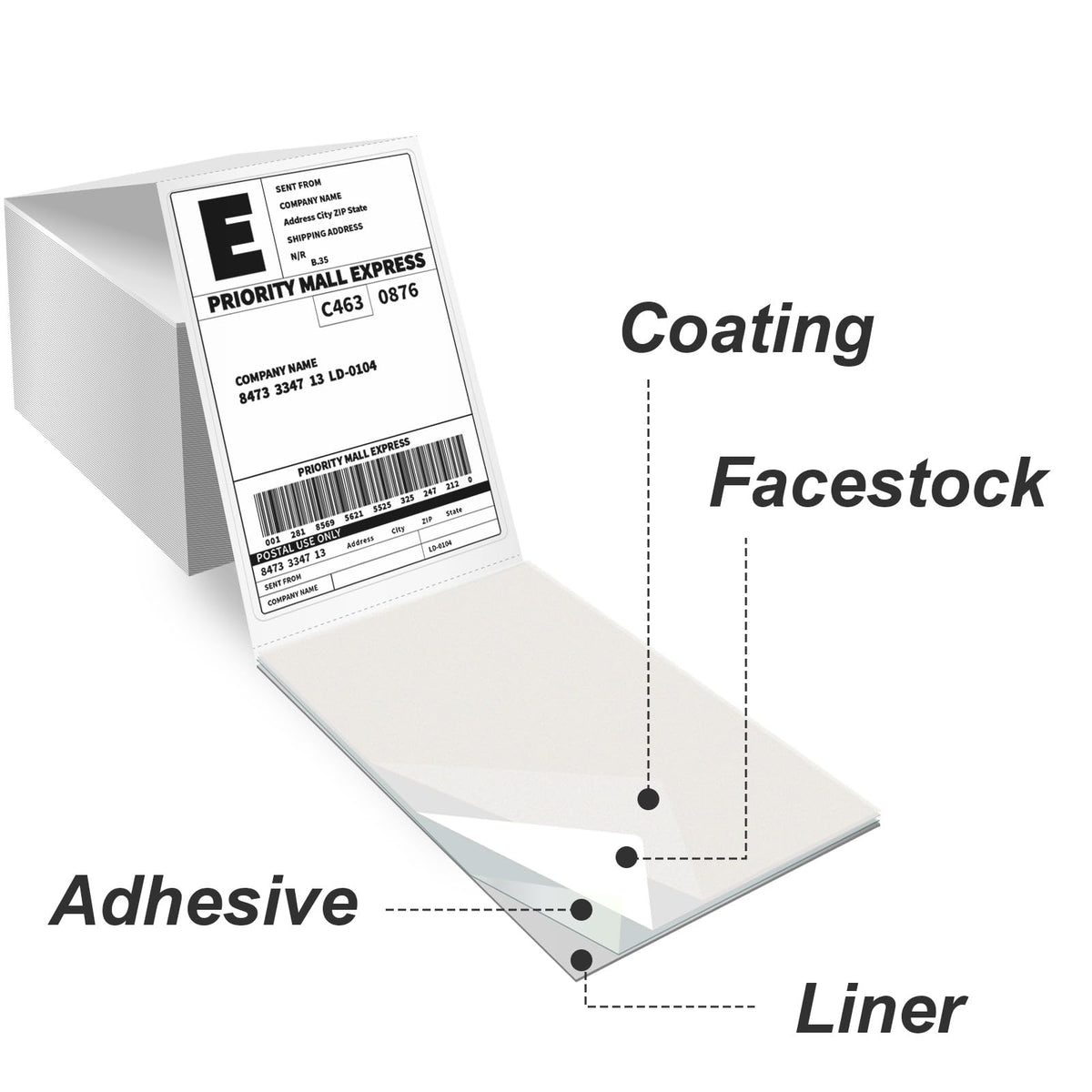 4x6 Thermal Labels 100/Stack P990