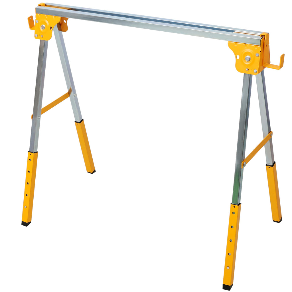 Adjustable Height Folding Steel Sawhorse 2 Pack F673262