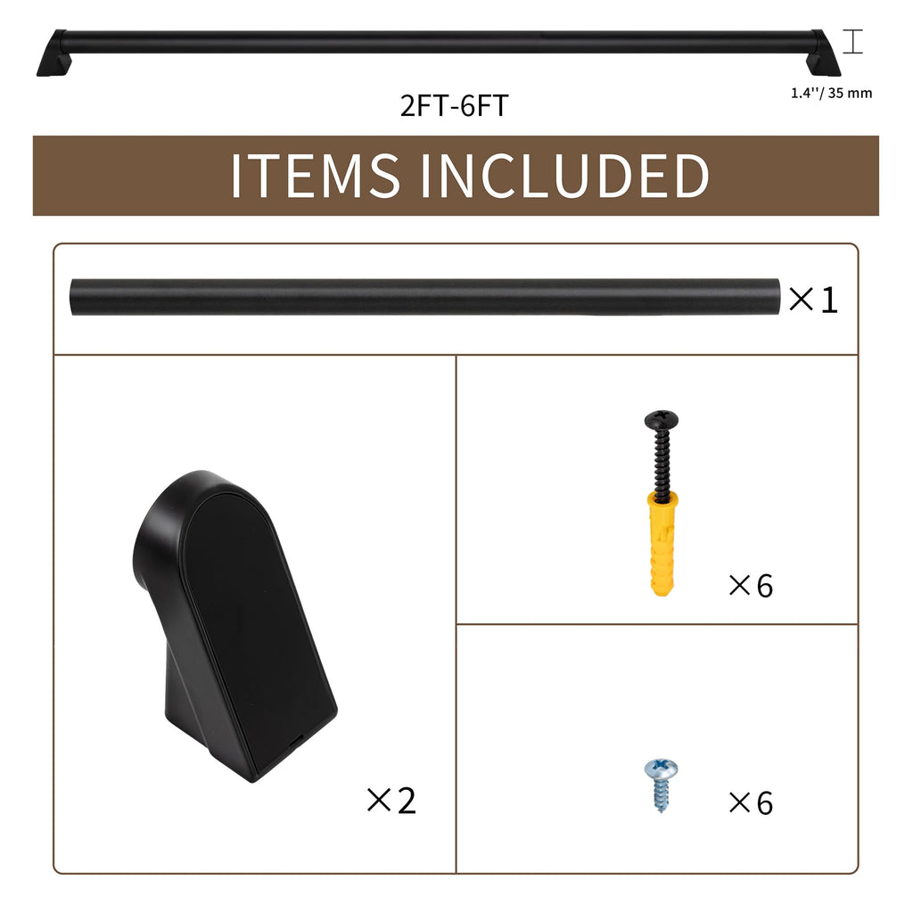 3 FT ADA Compliant Aluminum Handrail Set H252