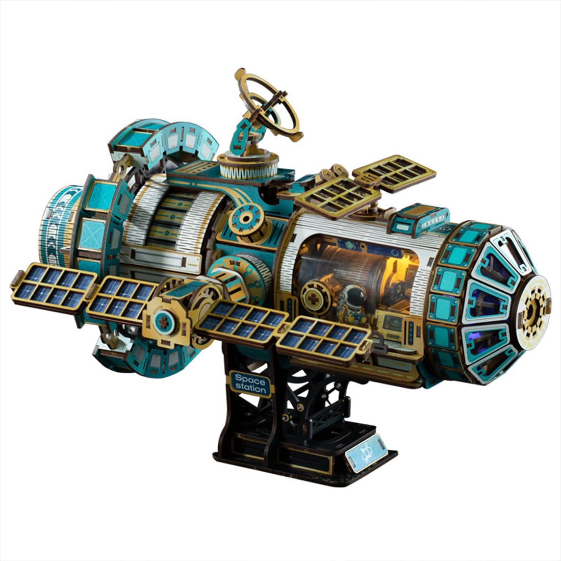 3D Wooden Puzzles 511PCS Mechanical Model Kit with Lights & Music R545902