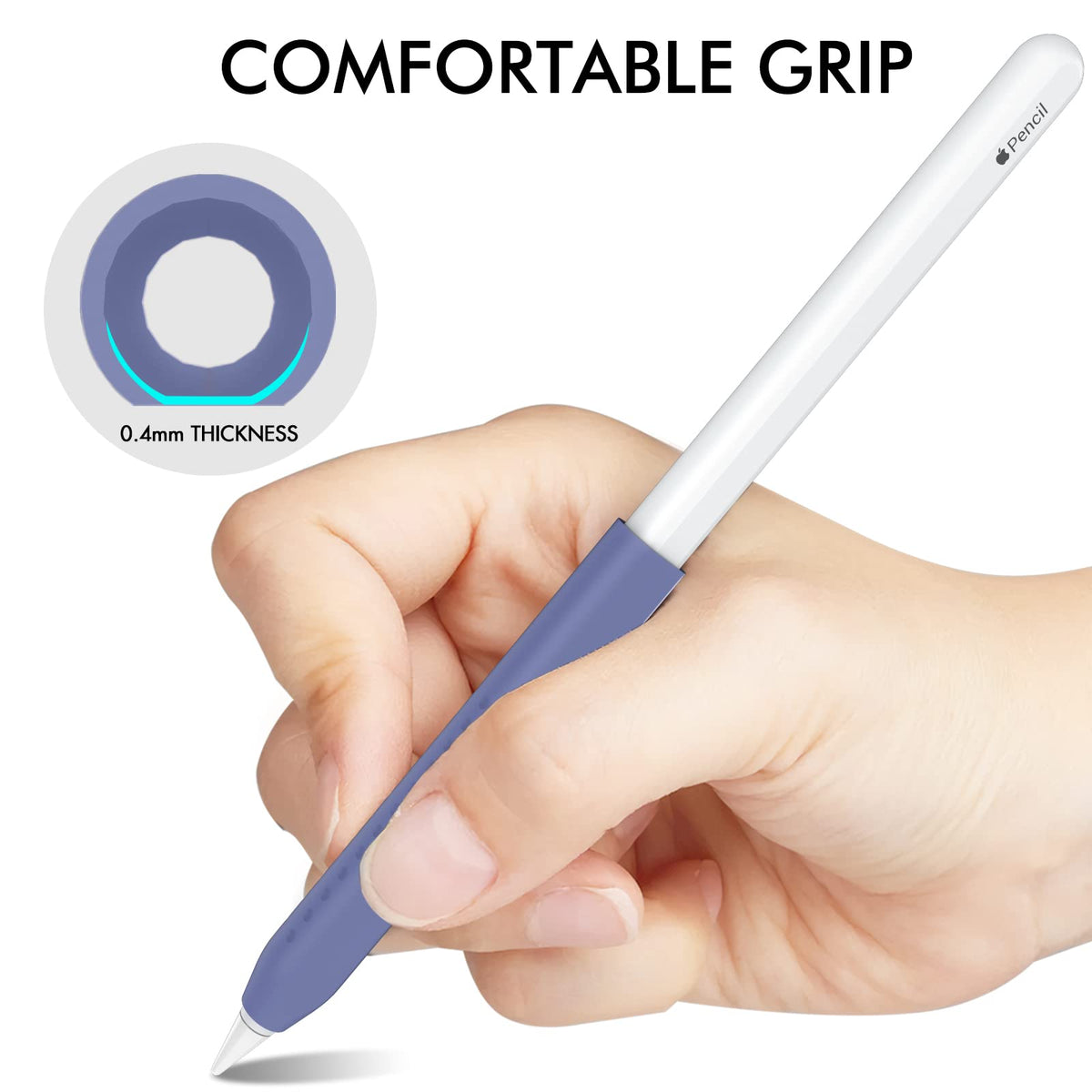 Silicone Grip for Apple Pencil 2nd Generation & Apple Pencil (USB-C) W4398