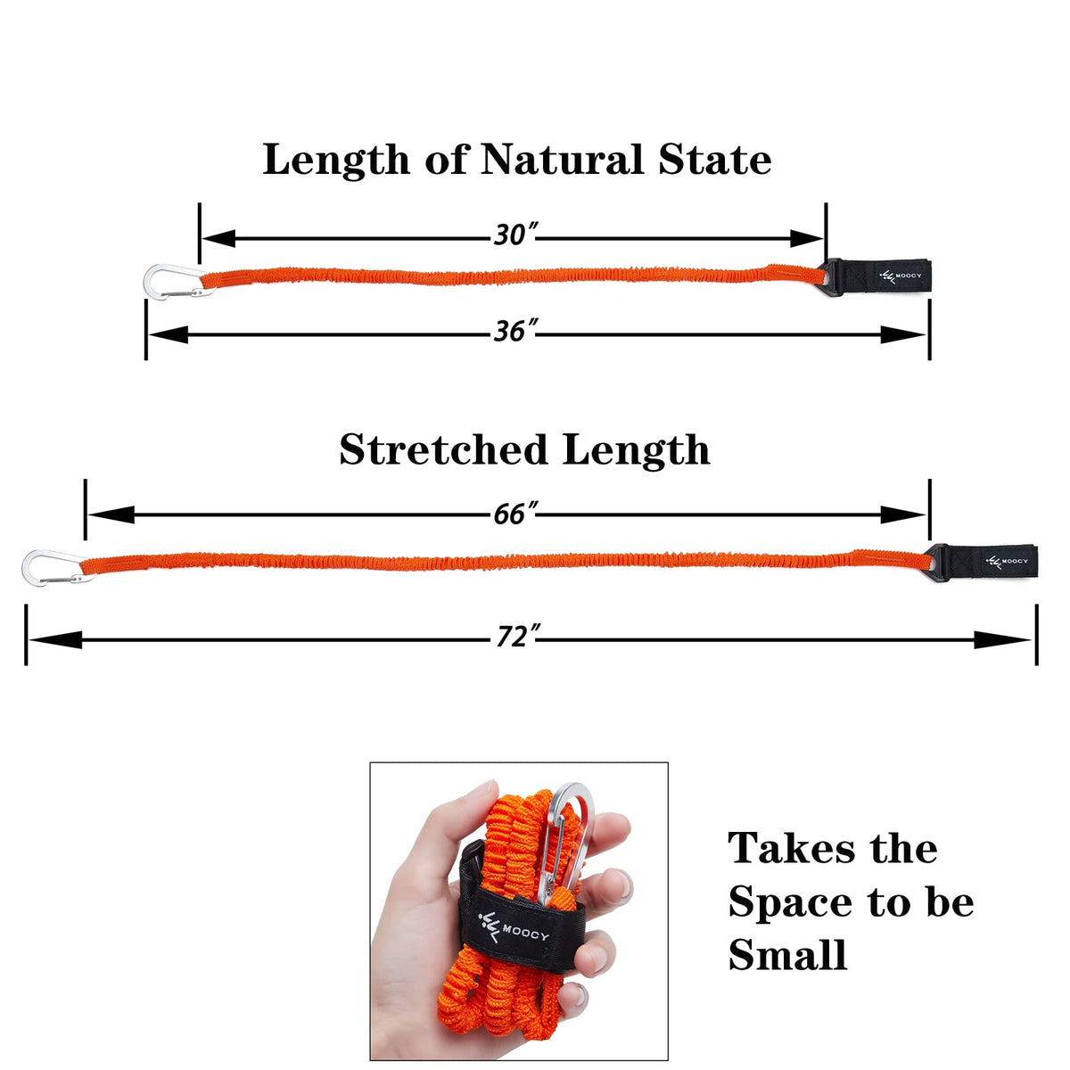 Kayak Paddle Leash Stretchable Coiled Lanyard T18199