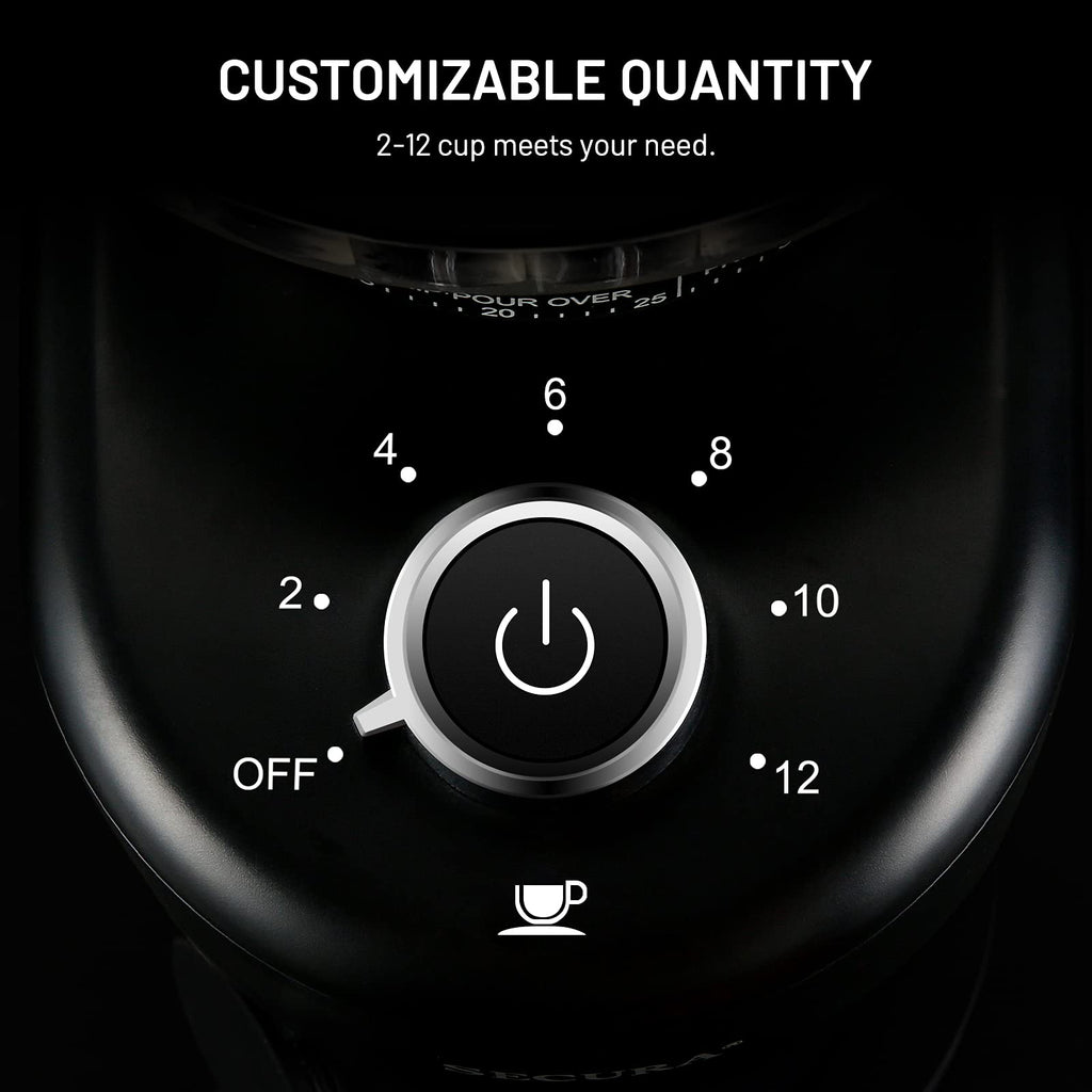 Electric Conical Burr Coffee Grinder with 35 Adjustable Grind Settings K474
