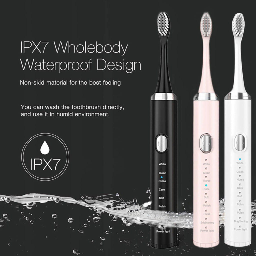 Rechargeable Electric Toothbrush with 4 Replacement Heads U267