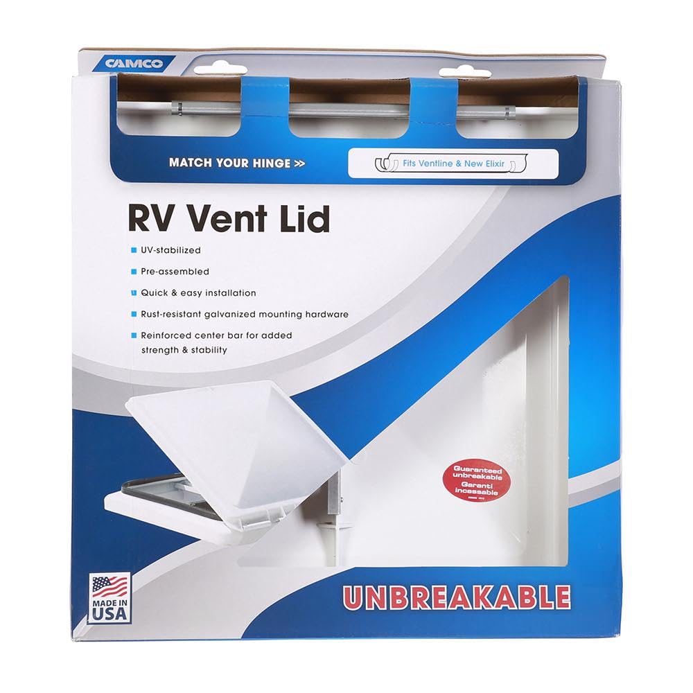 RV Vent Lid Impact-Resilient Polycarbonate Q821794