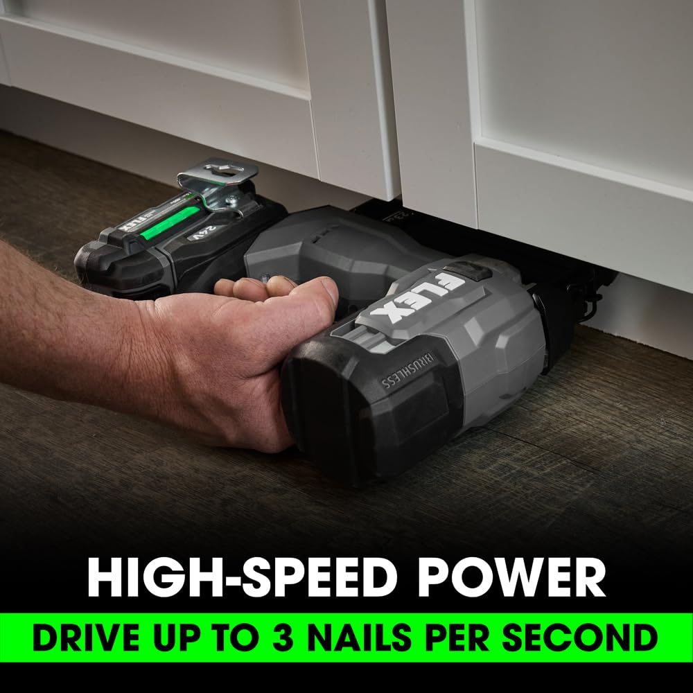 24V Brushless Cordless 23-Gauge Pin Nailer Kit with 2.5Ah Battery A7200
