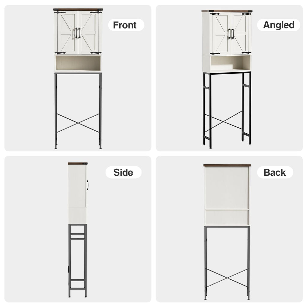 Over The Toilet Storage Cabinet with Adjustable Shelf, White B240226
