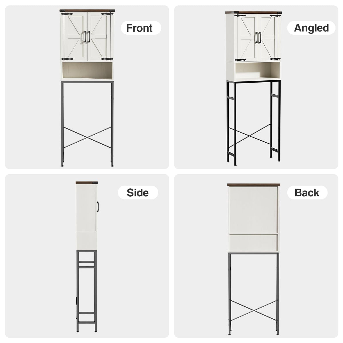 Over The Toilet Storage Cabinet with Adjustable Shelf, White B240226