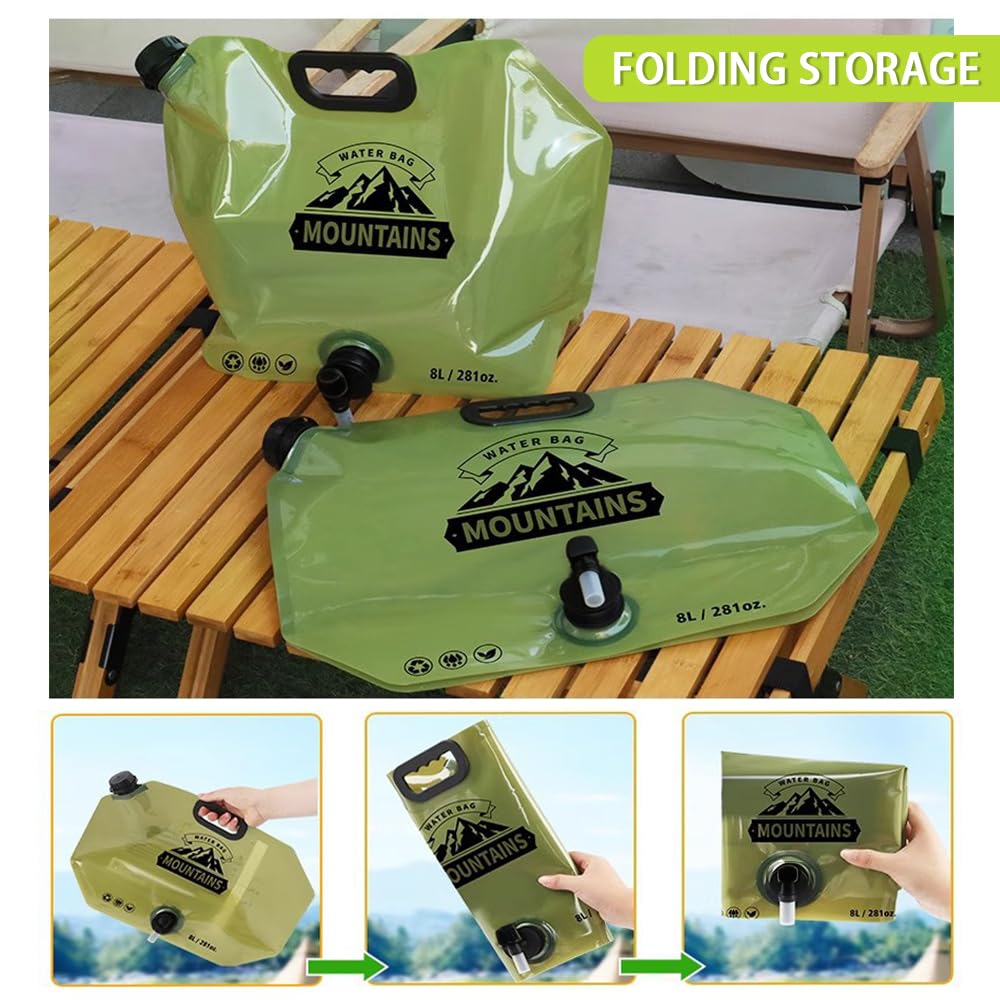 8L Collapsible Water Container with Faucet B865040