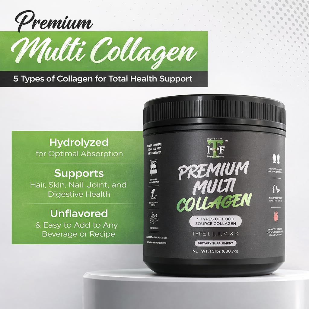 Unflavored Multi Collagen Peptides Powder Y5253