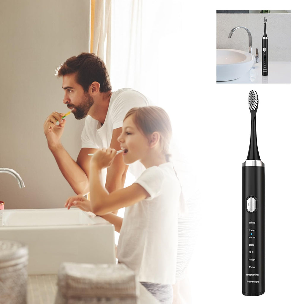 Rechargeable Electric Toothbrush with 4 Replacement Heads U267