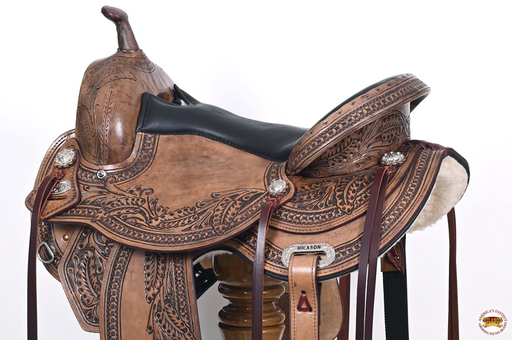 Antique Brown Western Trail Saddle A1281