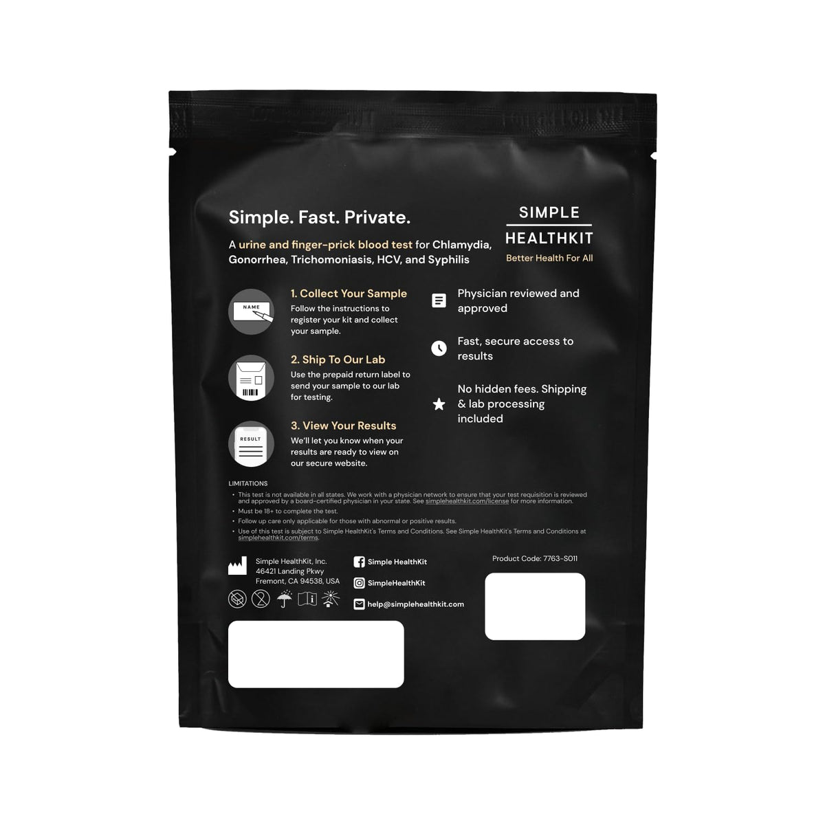 At-Home 5-Panel STD Test Kit Q217