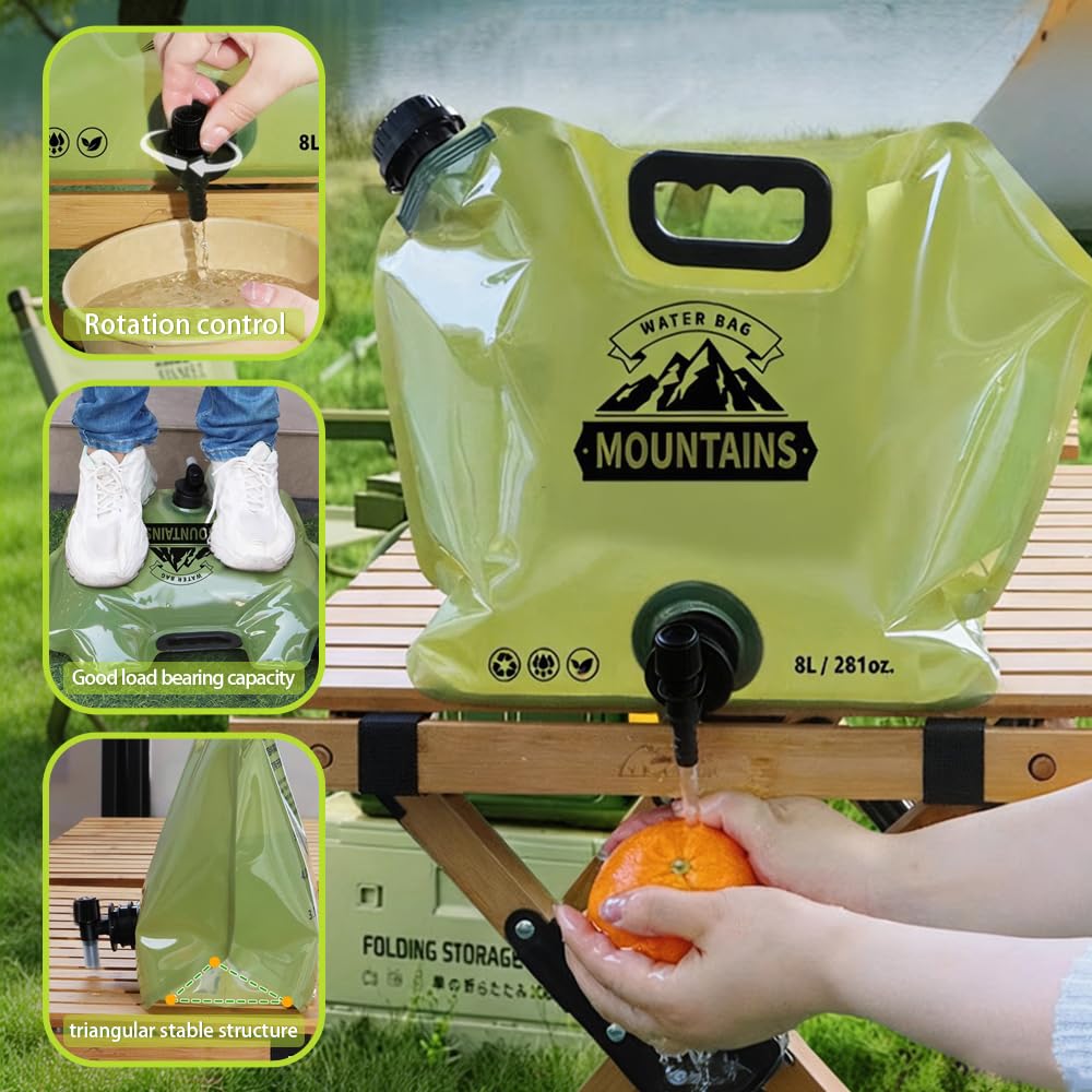 8L Collapsible Water Container with Faucet B865040