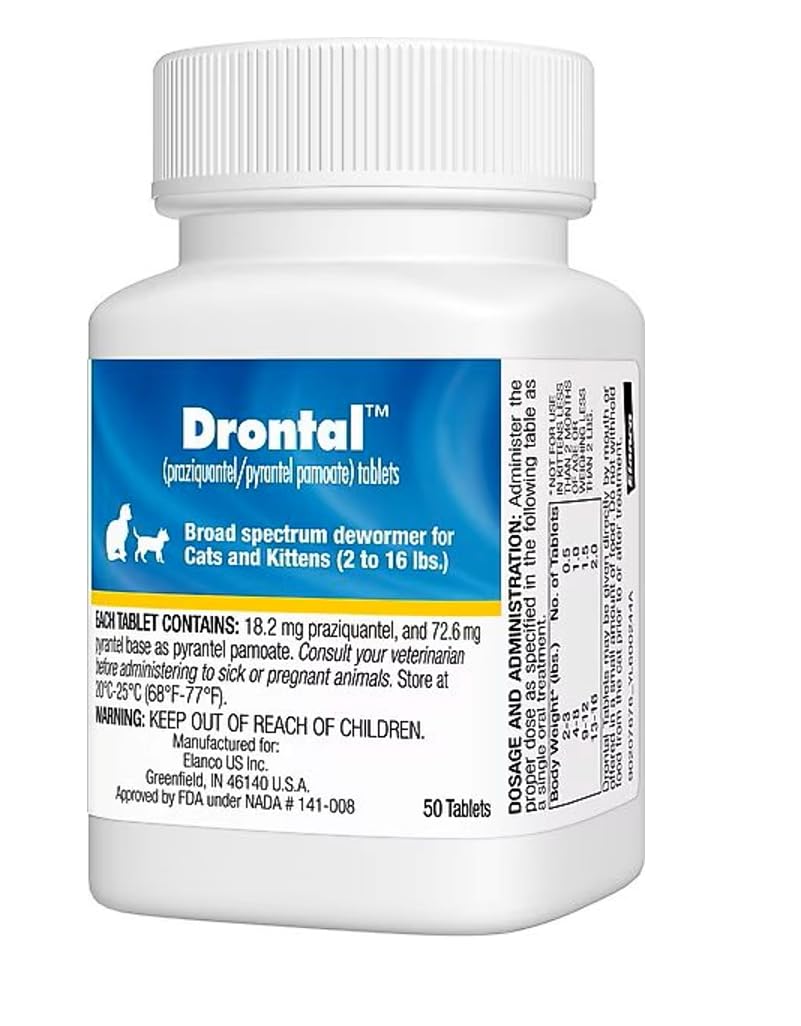 Cat and Kitten Dewormer 50 Tablets S73811