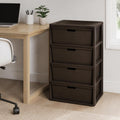 Brown 4 Drawer Plastic Dresser E171325