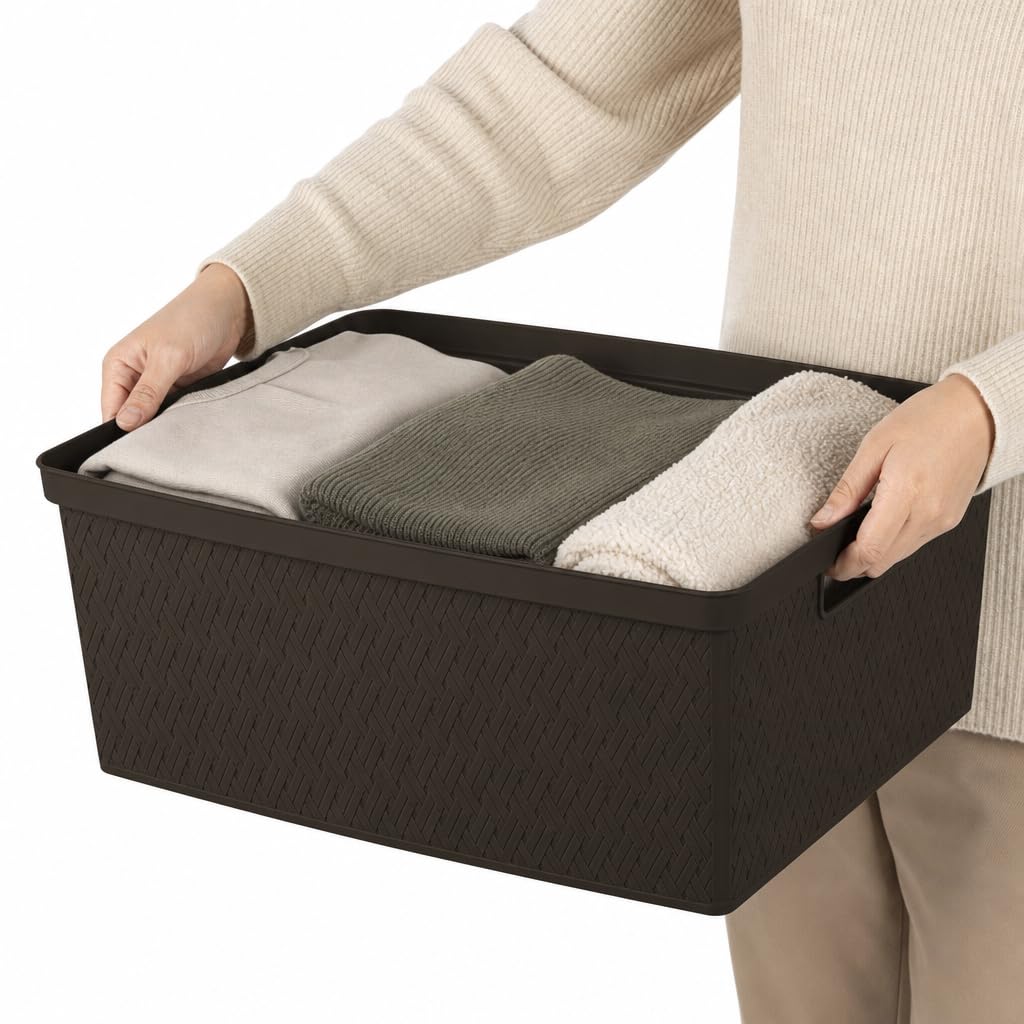 Brown 4 Drawer Plastic Dresser E171325
