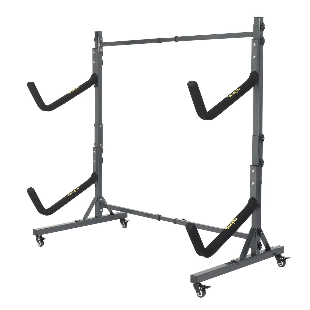 Freestanding Kayak Storage Rack with Lockable Wheels L91122