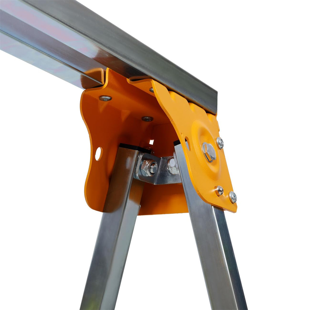 2 Pack Adjustable Height Folding Steel Sawhorse K42702