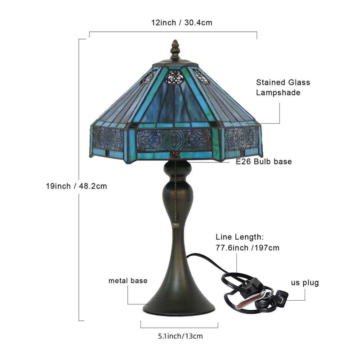Stained Glass Table Lamp T92299
