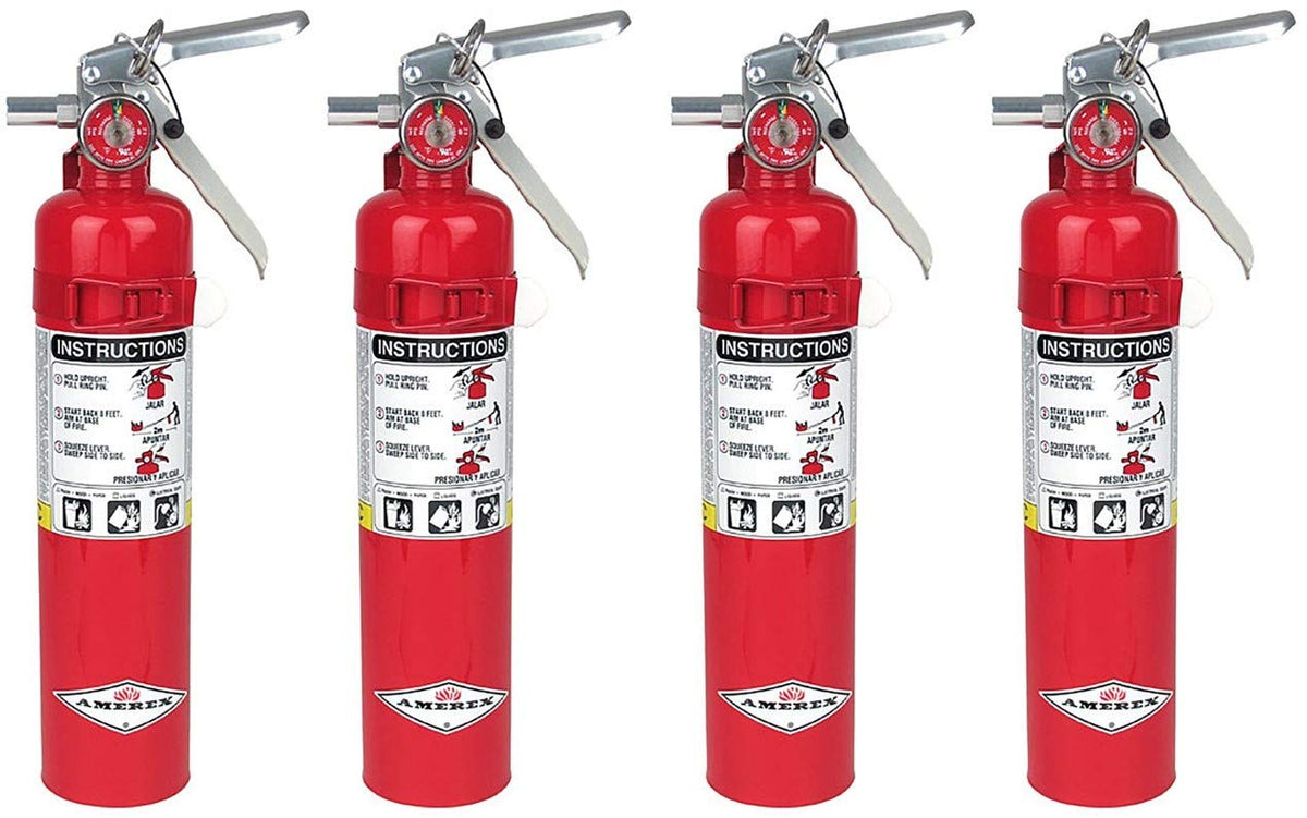 2.5 ABC Dry Chemical Fire Extinguisher, 4 Pack D2865