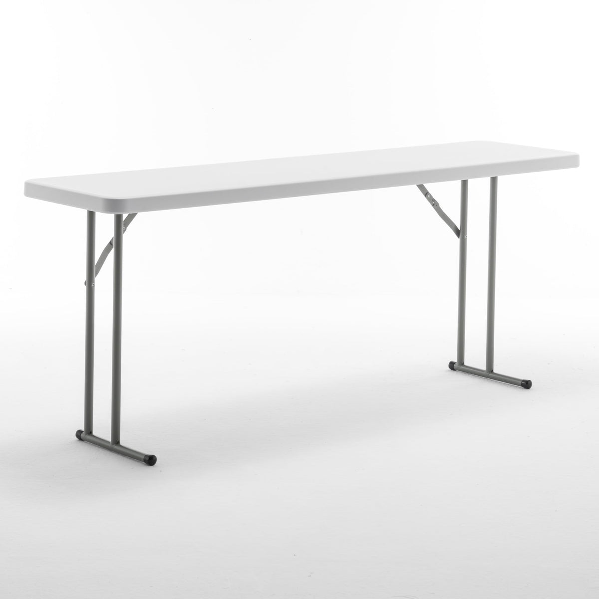 72" White Plastic Folding Seminar Table E46283