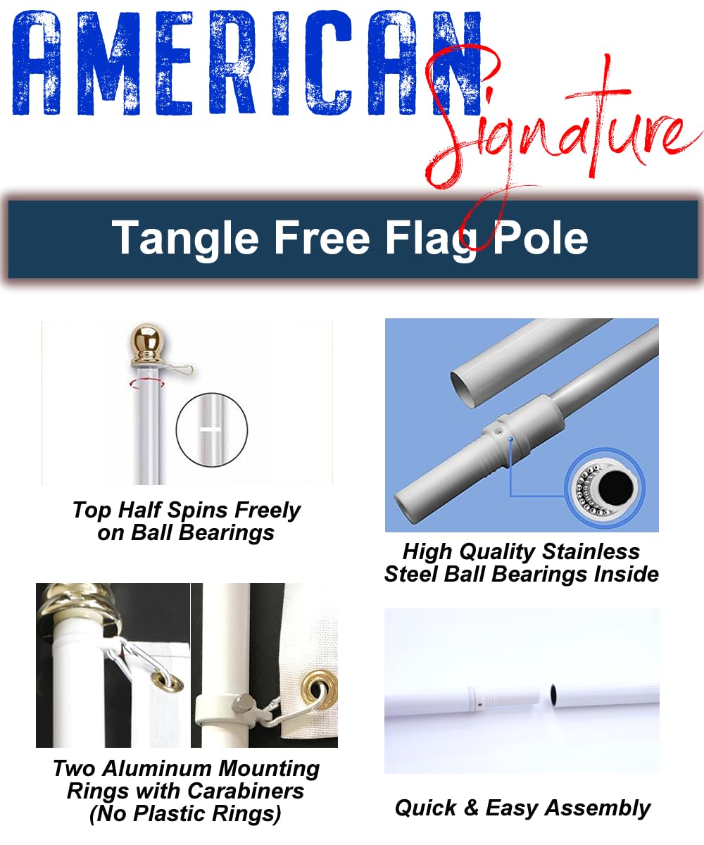 American Flag with Pole W668