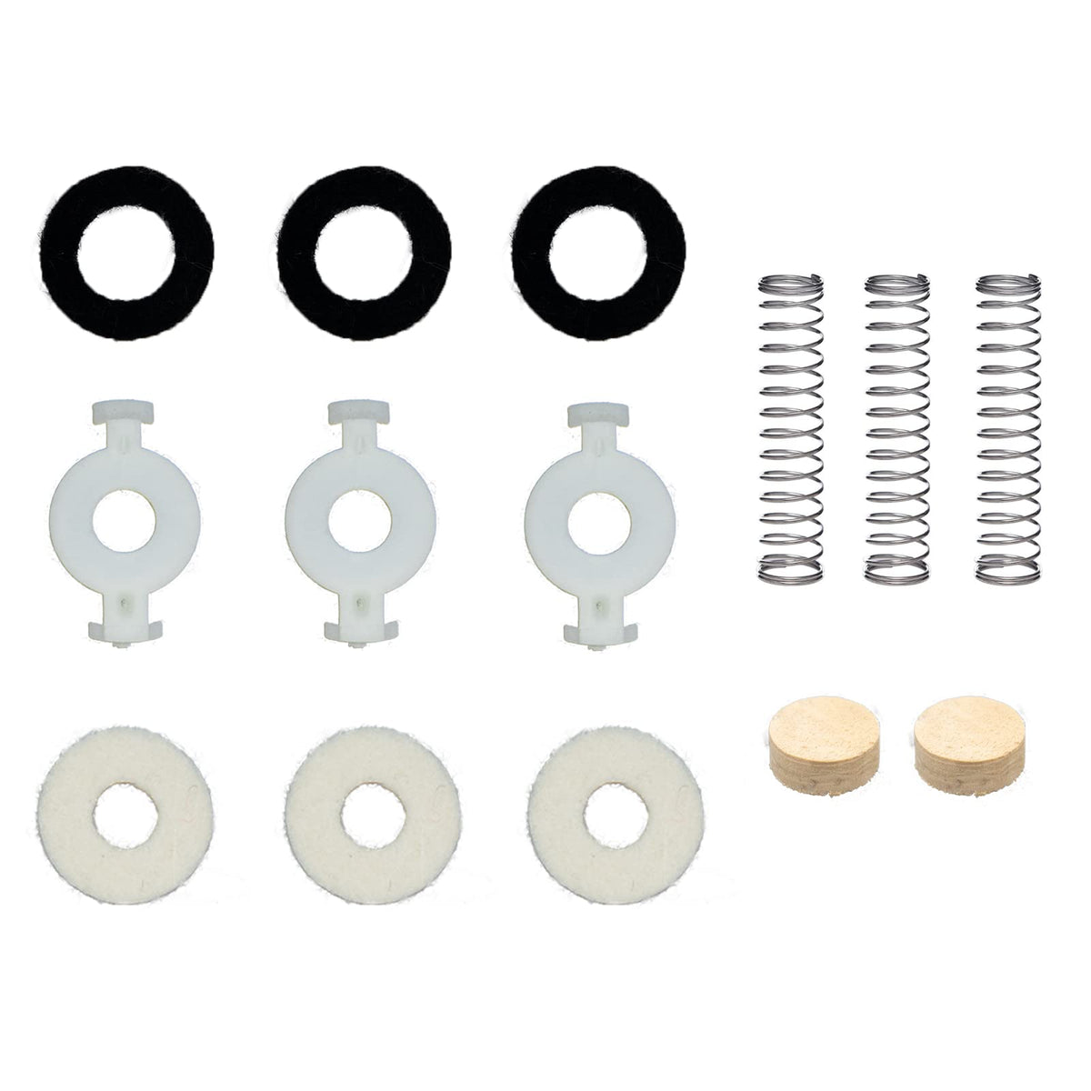 Trumpet Valve Repair Kit with Springs Felts and Cork Pads N9927