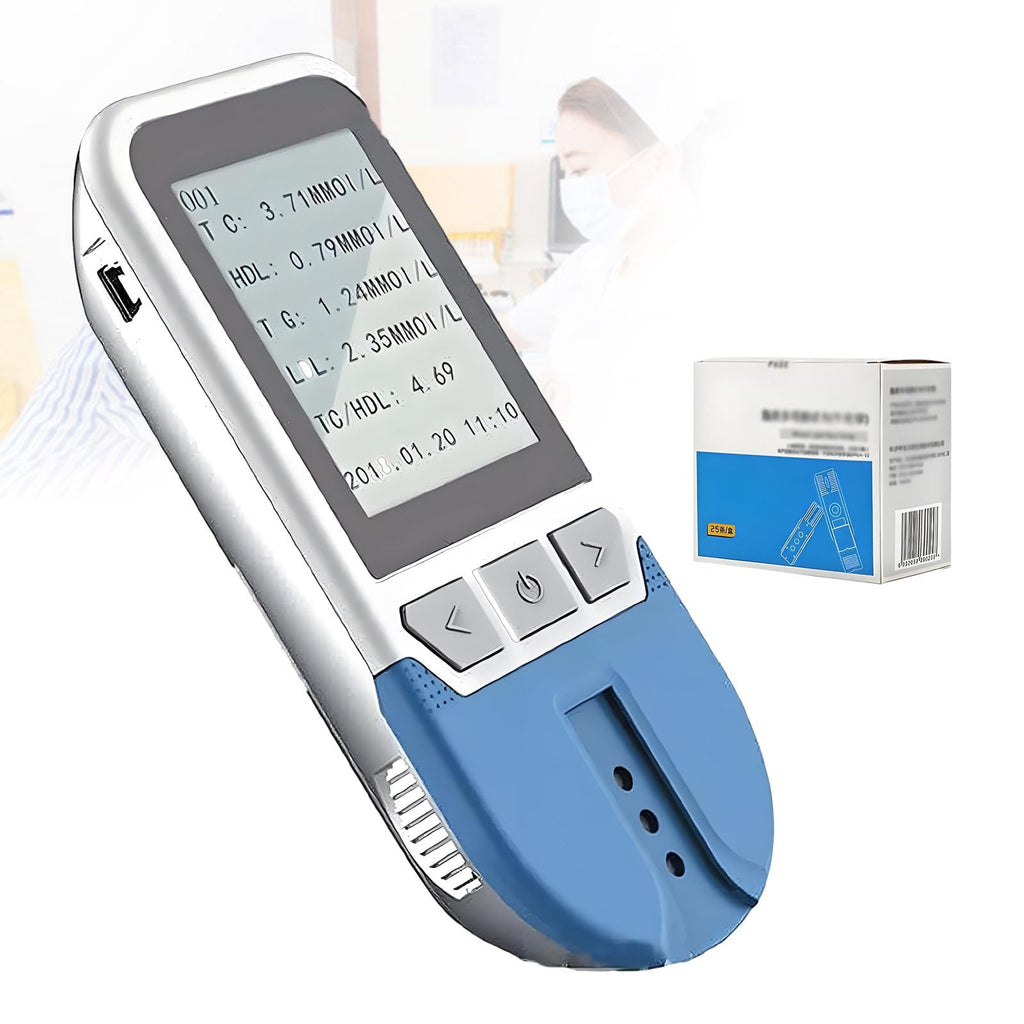5 in 1 Lipid Test Meter Cholesterol Monitor Kit with 25 Strips B1070