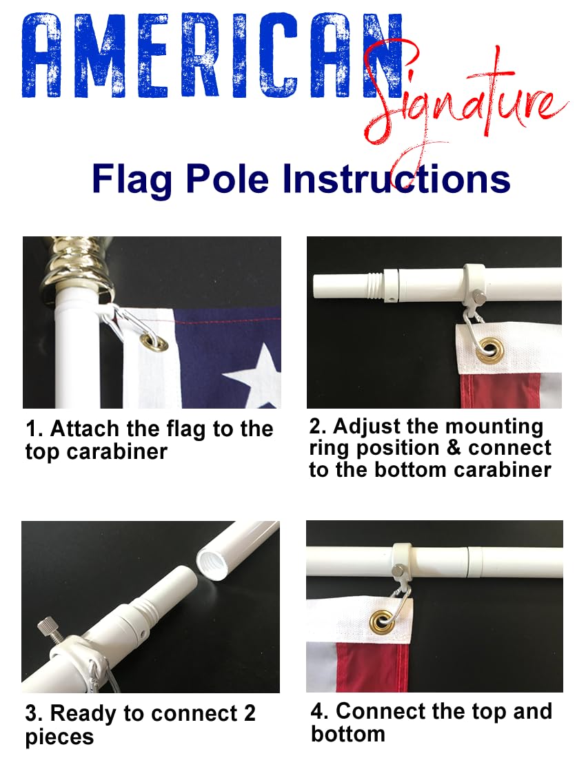 American Flag with Pole W668