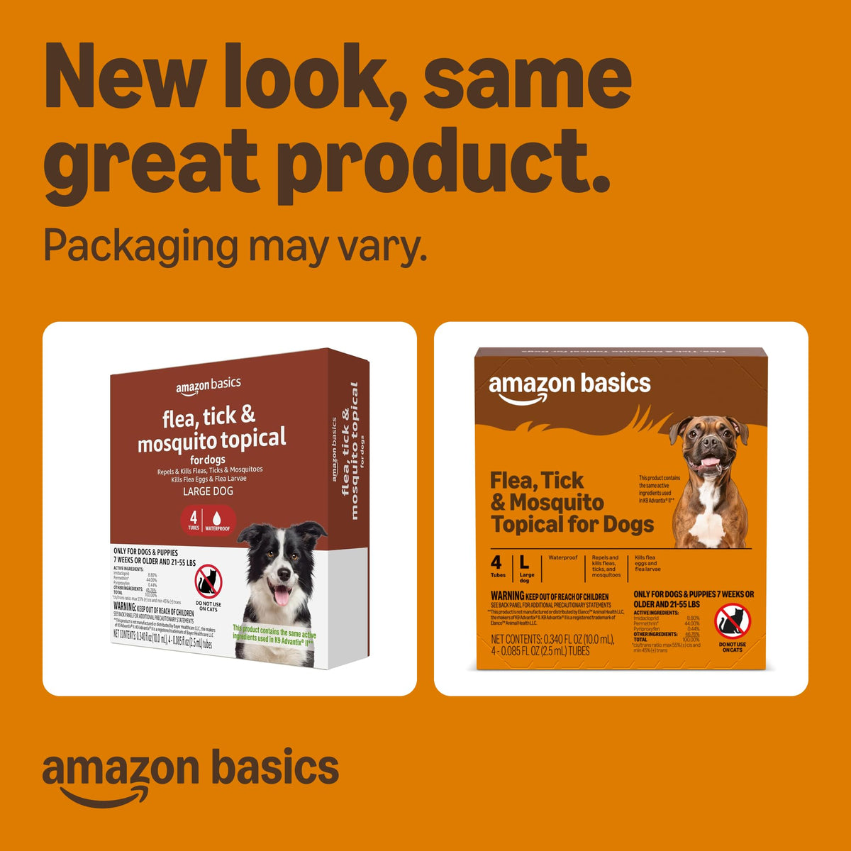Flea Tick & Mosquito Topical Treatment for Large Dogs 4 Count B738