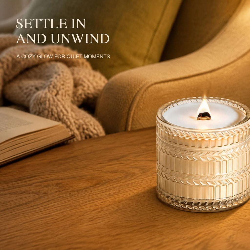 Vanilla Coconut Wood Wick Candle 7.4 oz C118952