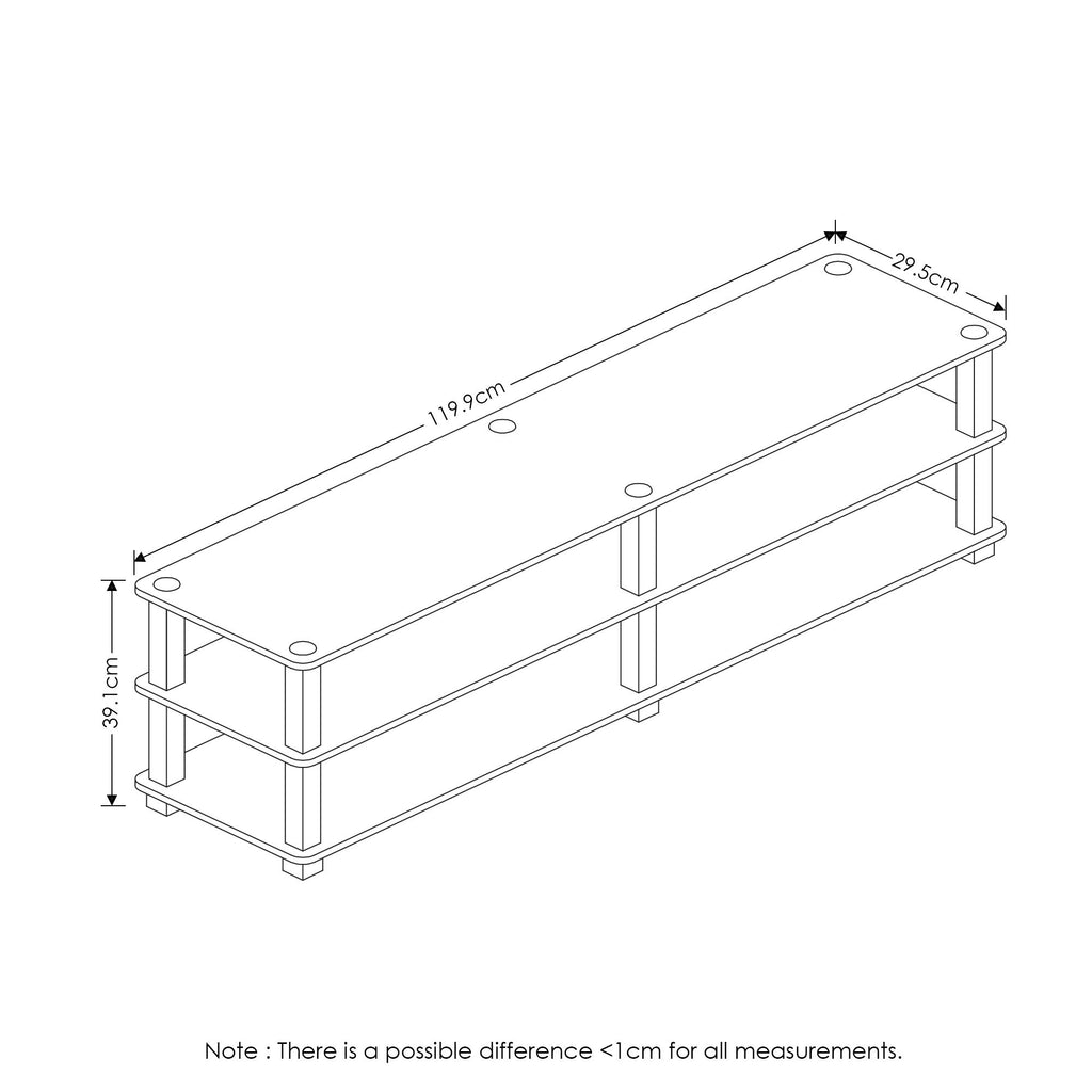 3-Tier TV Stand and End Tables Set E249349