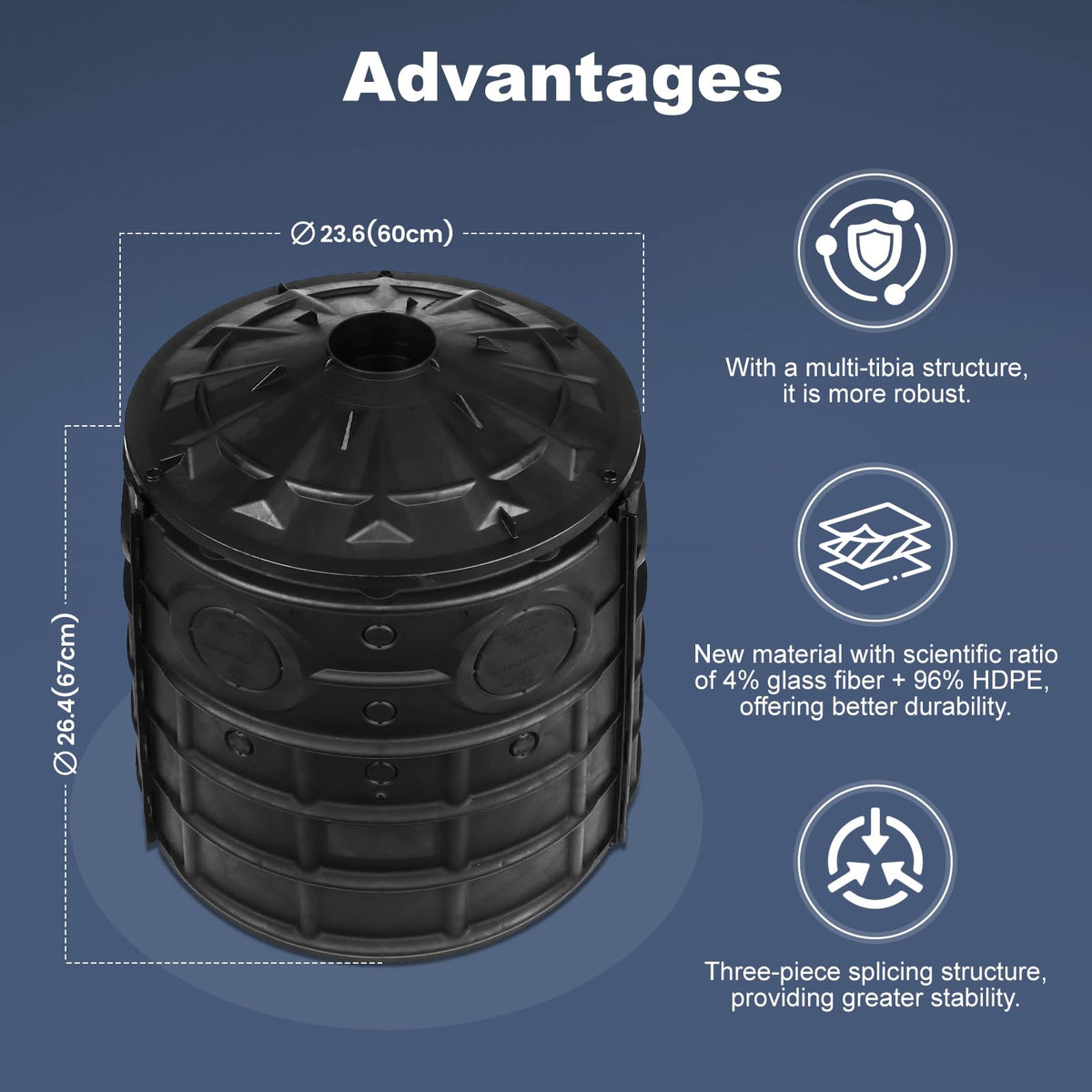 50 Gallon Rainwater Collection Barrel J174466