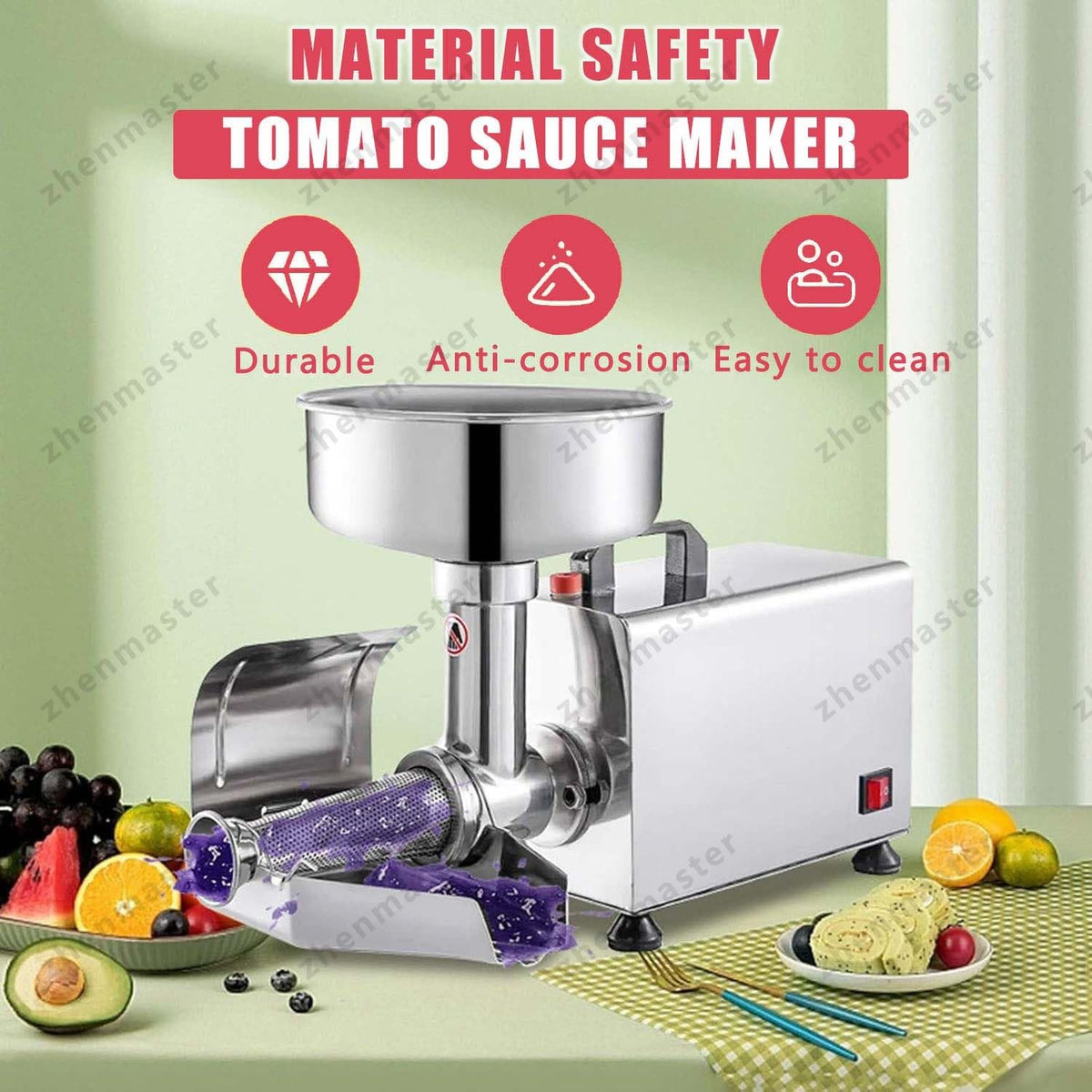 450W Stainless Steel Electric Juicer Q67625