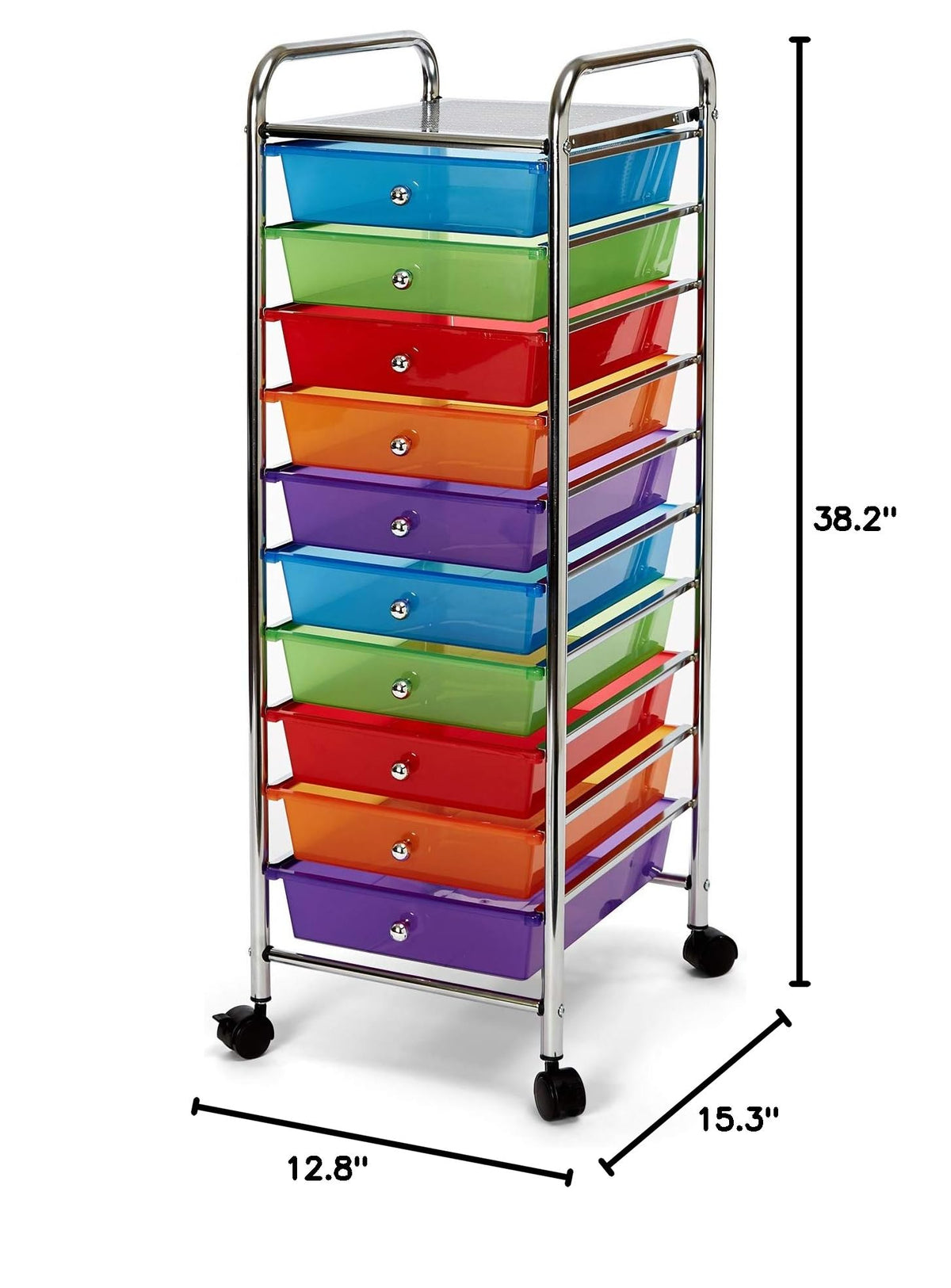 10 Drawer Rolling Storage Cart J9866