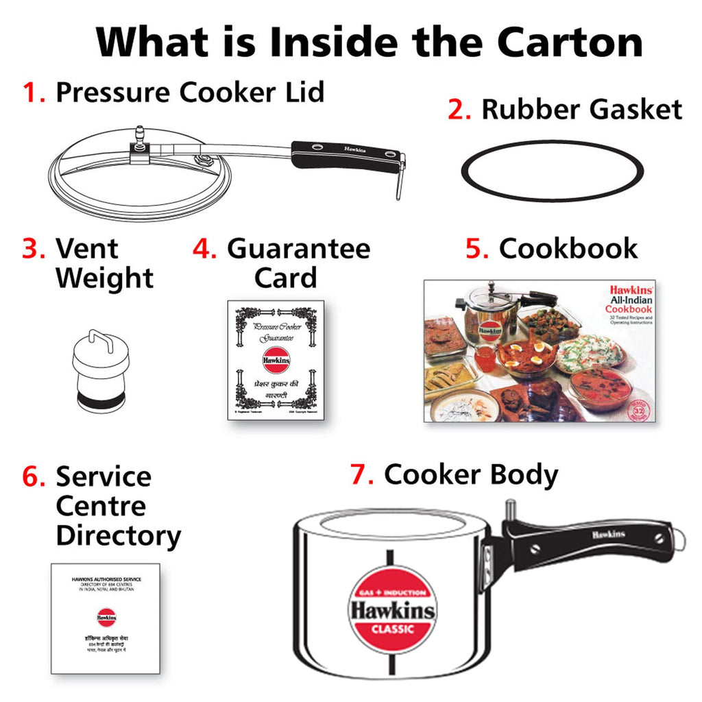 Aluminium 2 Litre Pressure Cooker R63037