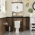 Over The Toilet Storage Cabinet with Adjustable Shelf, White B240226