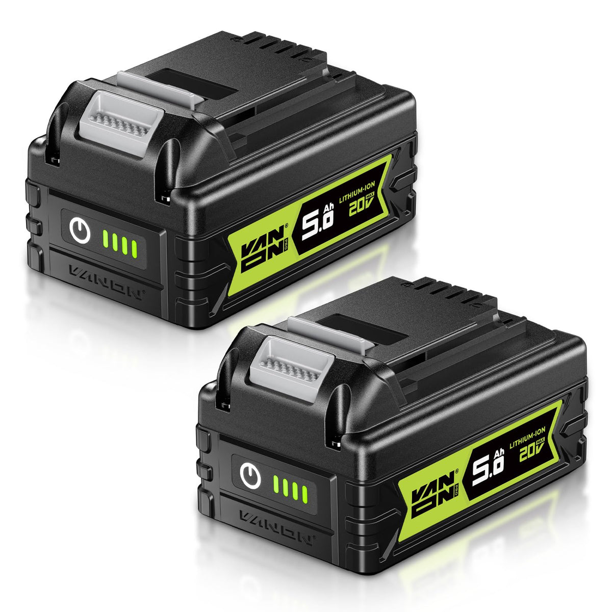 20V Max 5.0Ah Lithium Battery 2 Pack P754