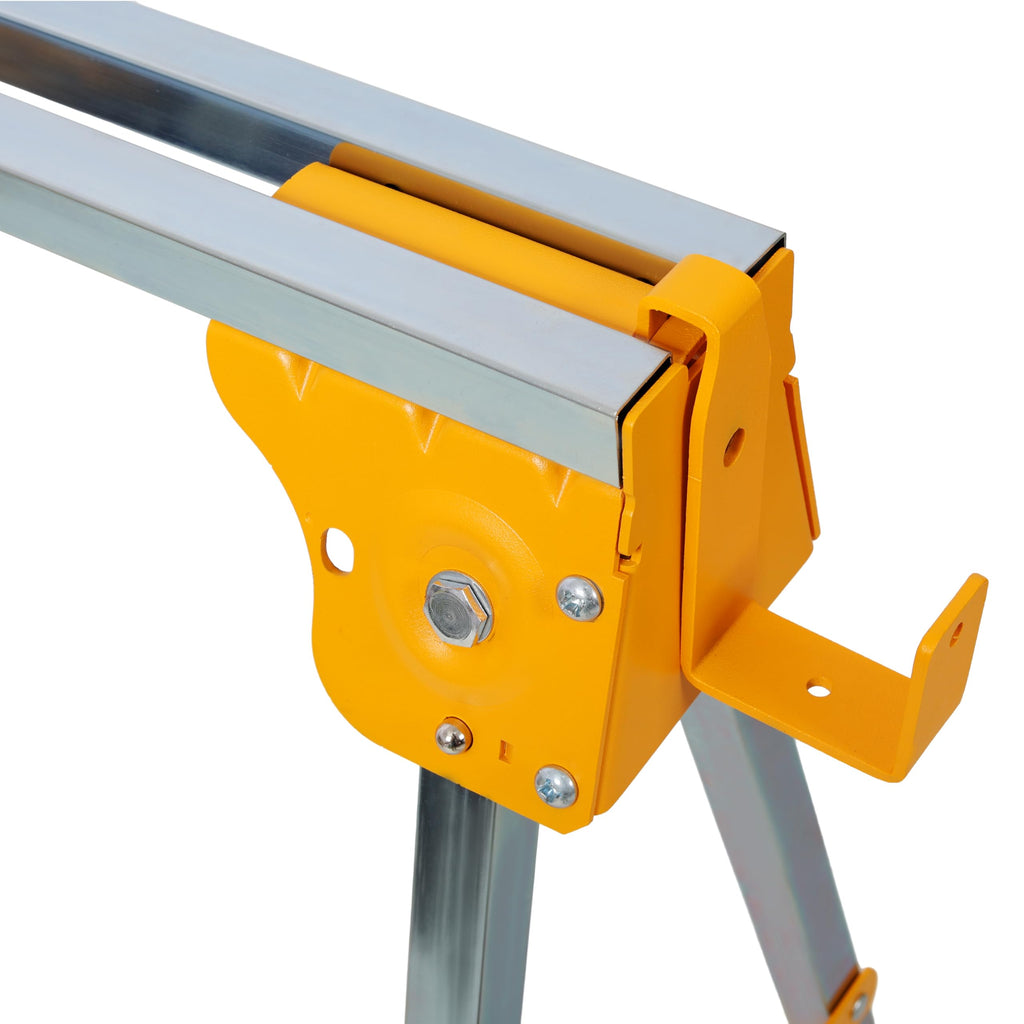 Adjustable Height Folding Steel Sawhorse 2 Pack F673262