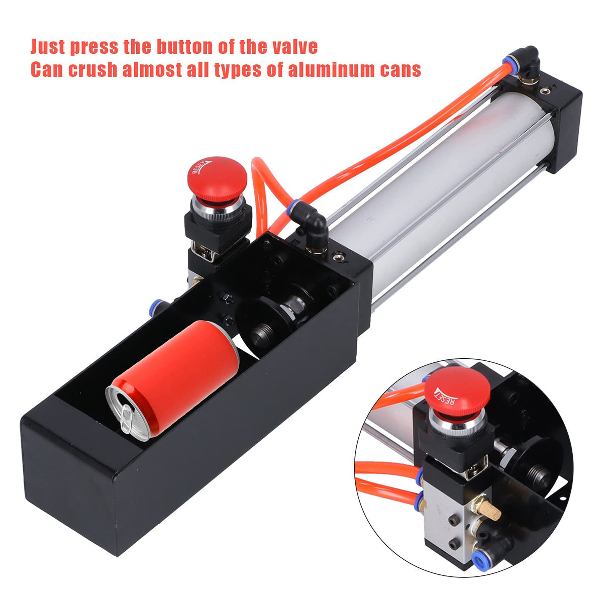 Pneumatic Can Crusher Aluminum Can Recycling Tool for 12oz 16oz Cans J988986