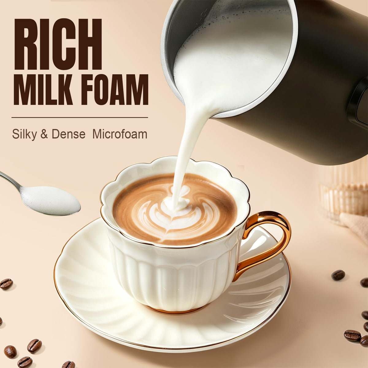 4-in-1 Milk Frother and Steamer I566