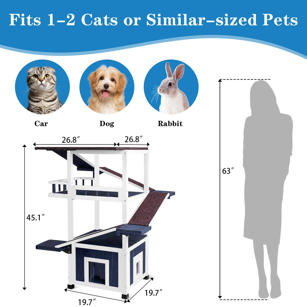 4-Tier Outdoor Cat Tree F239
