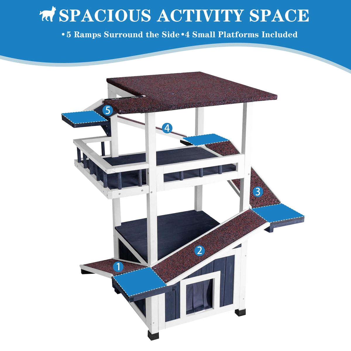 4-Tier Outdoor Cat Tree F239