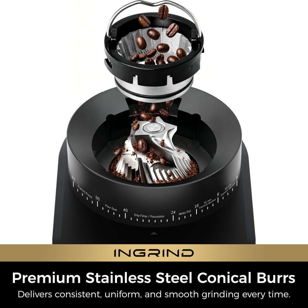 Electric Coffee Grinder with 60 Grind Settings I51946
